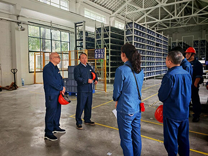 瀘天化股份公司黨委書記廖廷君帶隊調研指導智能倉儲項目建設工作